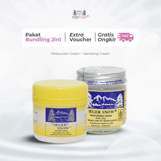 Image of Seger Snow Bundle 2in1 – Vanishing Cream 35gr & Moisturizer Cream 30gr