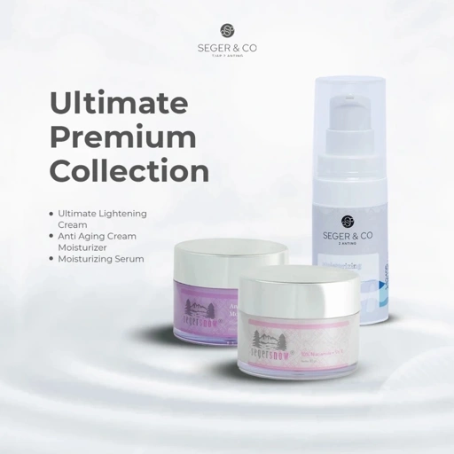 Image of Seger & Co Ultimate Premium Collection – Ultimate Lightening Cream + Anti Aging Cream Moisturizing + Moisturizing Serum