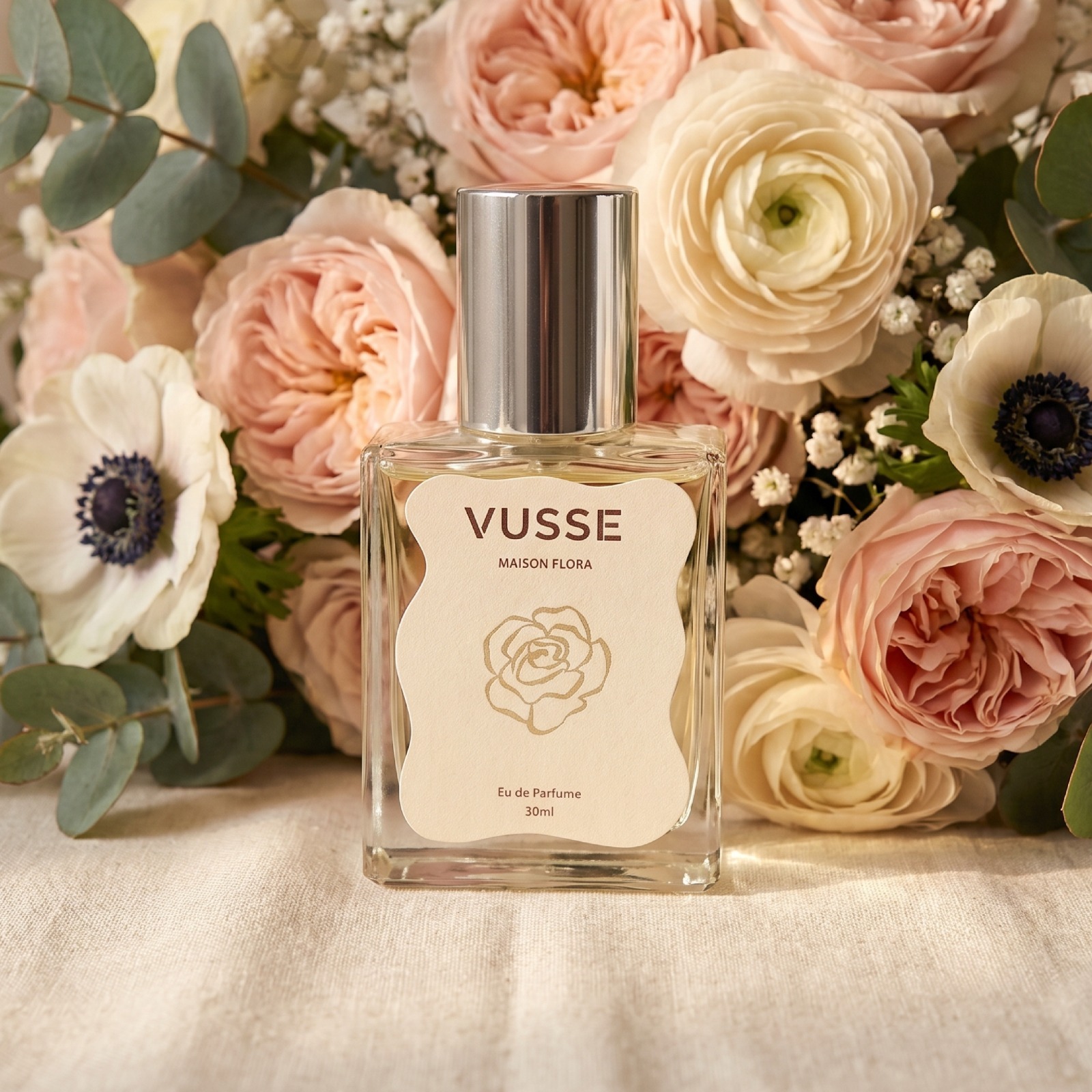 Vusse by Seger Snow Maison Flora Eau De Parfum | Aroma Fresh Floral, Tahan Lama, Ringan, dan Nyaman digunakan Sehari-hari