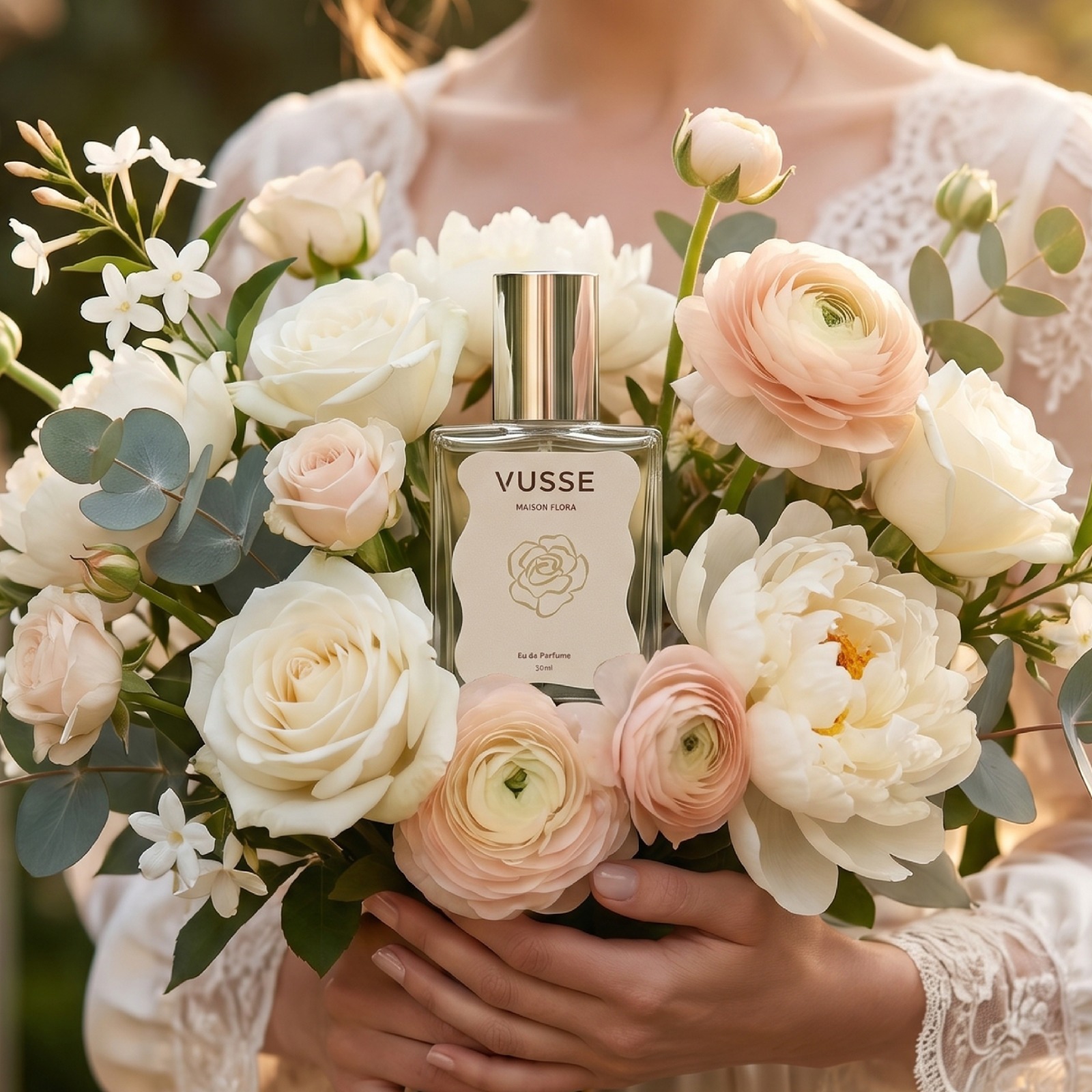 Vusse by Seger Snow Maison Flora Eau De Parfum | Aroma Fresh Floral, Tahan Lama, Ringan, dan Nyaman digunakan Sehari-hari