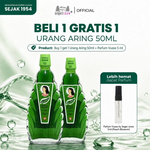 (BELI 1 GRATIS 1) Seger Minyak Urang Aring Kerang Besar 50ml