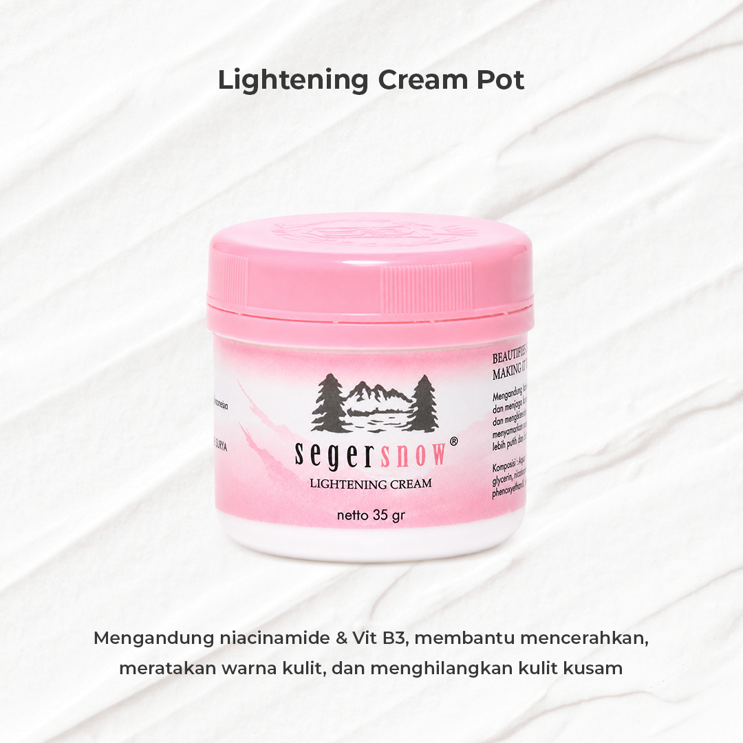Seger Snow Lightening Cream Pot 35gr