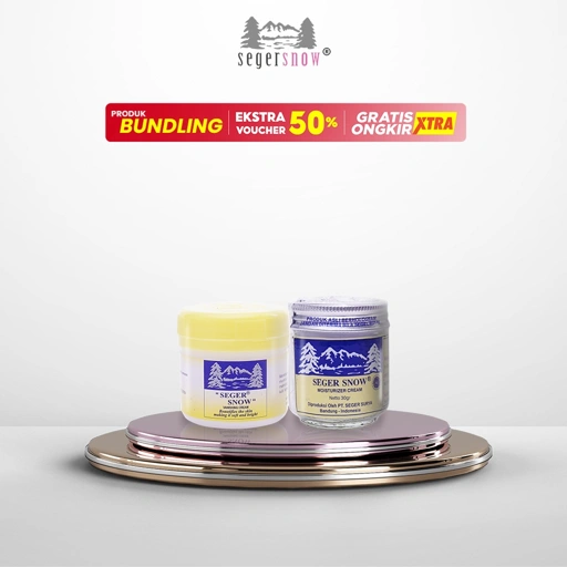 Image of Seger Snow Bundle 2in1 | Vanishing Cream 35gr & Moisturizer Cream 30gr Melembabkan Wajah