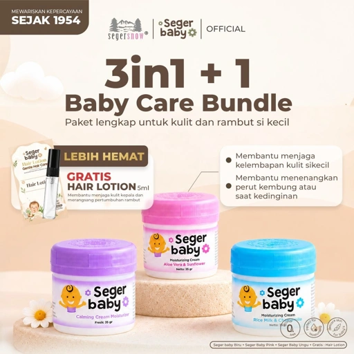 SPESIAL PAYDAY Baby Care Bundle GRATIS Hair Lotion | Paket Lengkap Perawatan Kulit & Rambut Bayi dan Anak