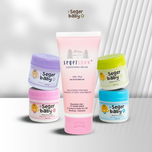 Image of Seger Snow Bundle 2in1 | Paket Krim Lightening Cream 60gr & Seger Baby Moisturizing Cream 35gr Mencerahkan Wajah