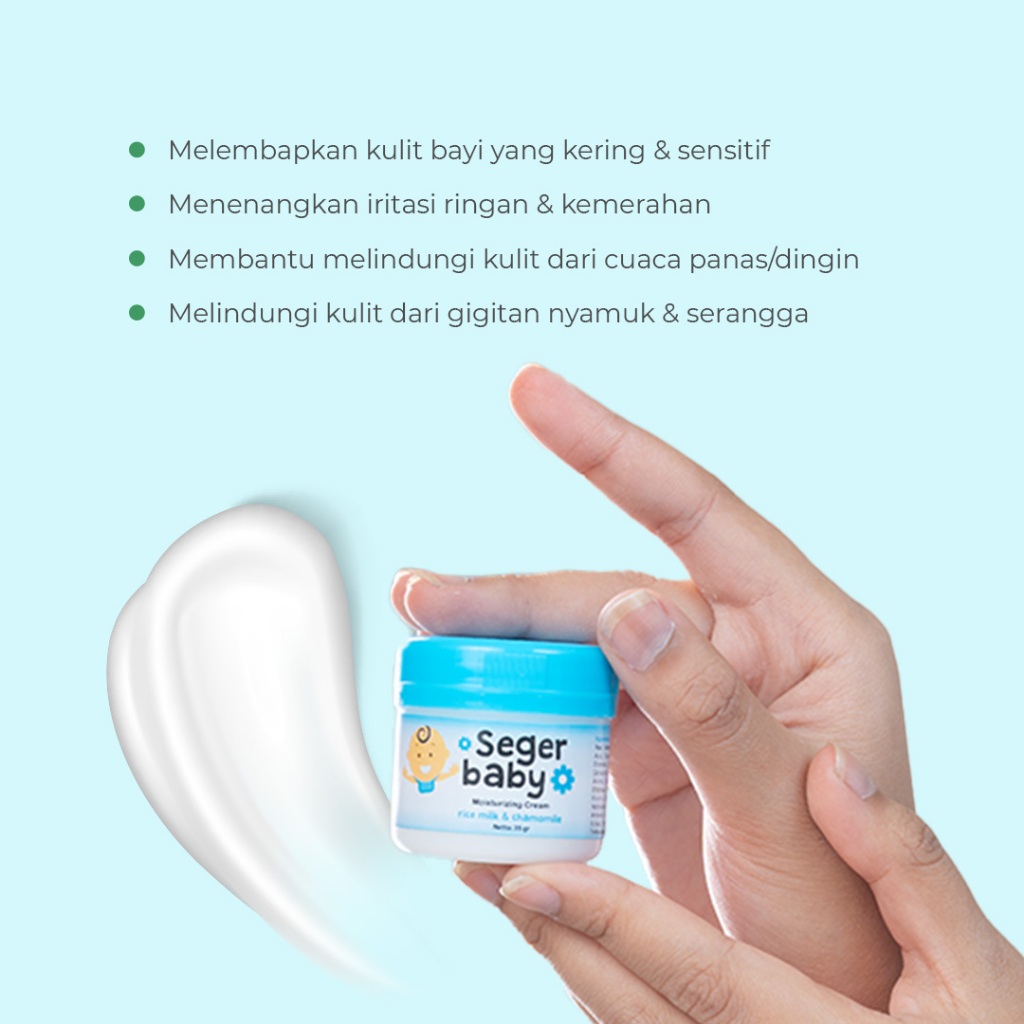 Seger Baby Bundle 6in1 – Moisturizing Cream Rice Milk Chamomile 35gr 6pcs