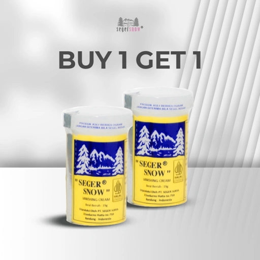 (BELI 1 GRATIS 1) Seger Snow Vanishing Cream Botol Kecil 19gr