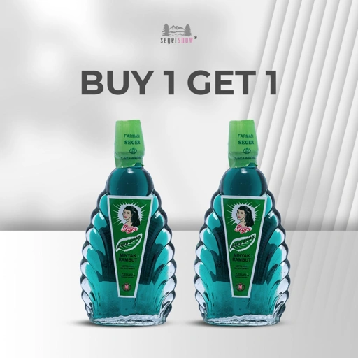 Image of Seger BUY 1 GET 1 | Minyak Urang Aring Kerang Kecil 30ml | Minyak Rambut Hair Oil Menghitamkan dan Menyuburkan Rambut Halal BPOM