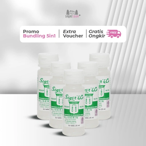 Image of Seger & Co Bundle 5in1 | Gliserin Pelembab Kulit 25ml 5 Pcs Skin Treatment Untuk Kulit Kering & Kaki Pecah