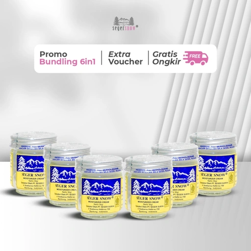 Image of Seger Snow Bundle 6in1 | Moisturizer Cream 30gr 6Pcs Krim Pelembab Membantu Melembabkan Kulit & Memperbaiki Kulit Breakout