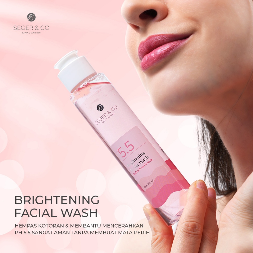 Seger & Co Brightening Facial Wash 100ml pH 5.5 Sulfate Free