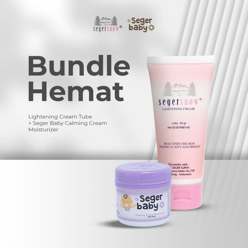 Image of Seger Snow & Seger Baby Bundle 2in1 | Lightening Cream Tube 60gr + Seger Baby Calming Moisturizer
