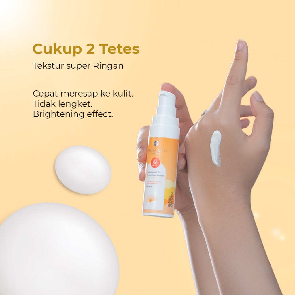 Seger & Co Sunscreen UV Protection Serum 30ml SPF 50 PA+++