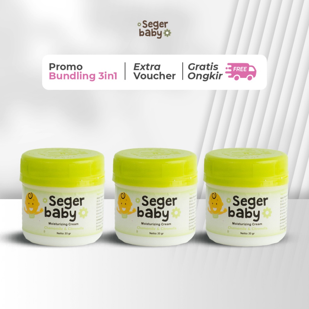Seger Baby Bundle 3in1 – Moisturizer Cream Chamomile & Citronella 35gr 3pcs