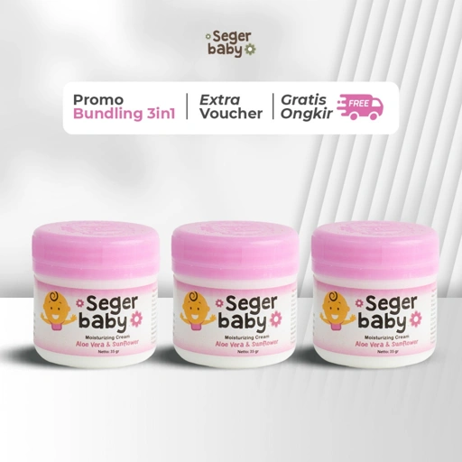Image of Seger Baby Bundle 3in1 – Moisturizer Cream Aloe Vera & Sunflower 35gr 3pcs