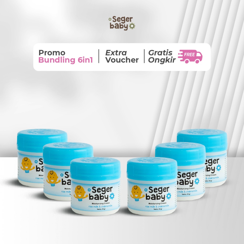 Seger Baby Bundle 6in1 – Moisturizing Cream Rice Milk Chamomile 35gr 6pcs