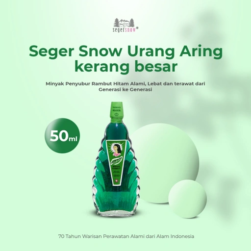 Image of Seger Hair Oil Urang Aring Kerang Besar 50ml