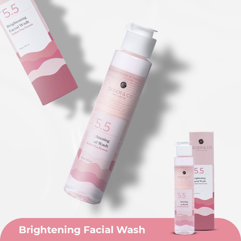 Seger & Co Brightening Facial Wash 100ml pH 5.5 Sulfate Free