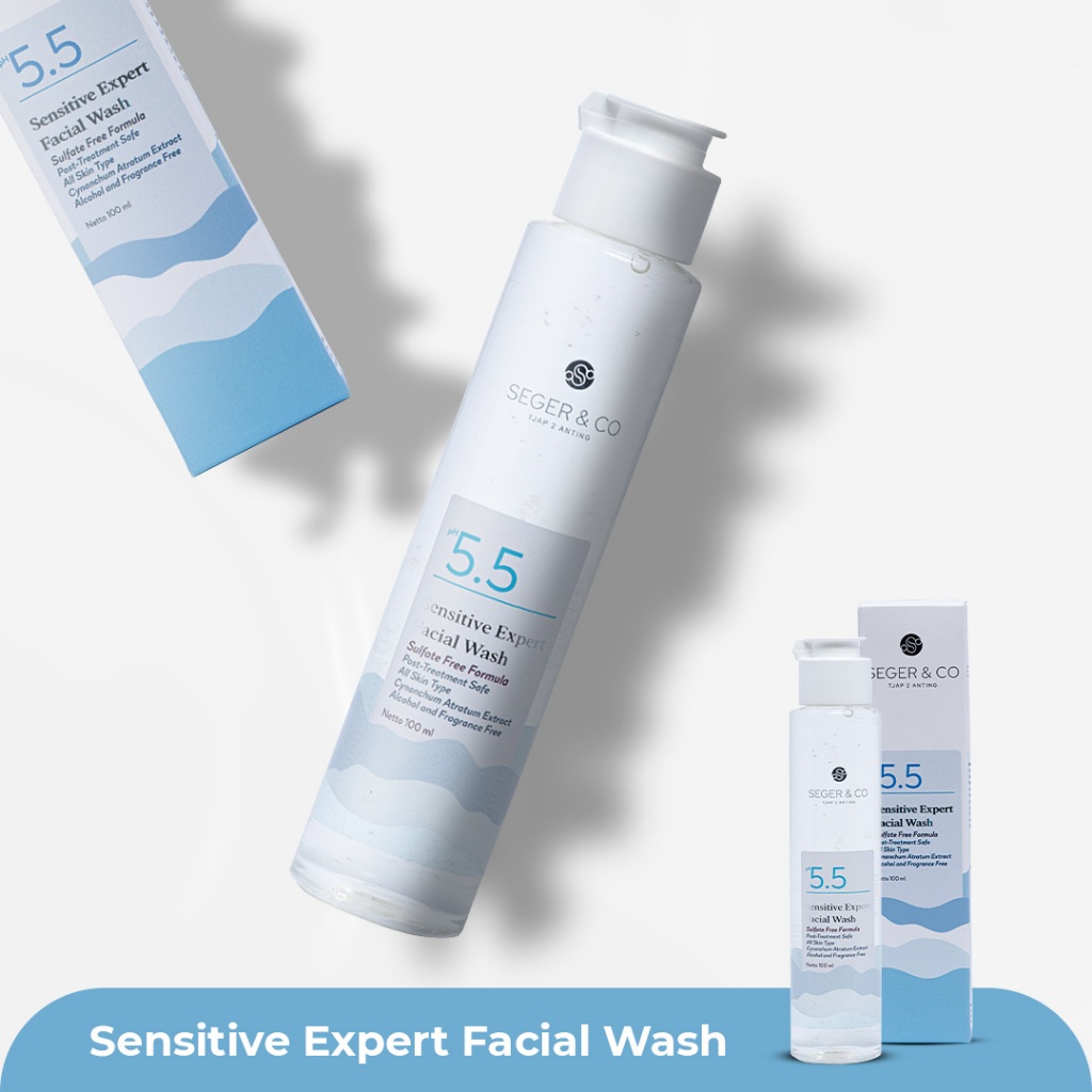 Seger & Co Sensitive Expert Facial Wash 100ml pH 5.5 Sulfate Free