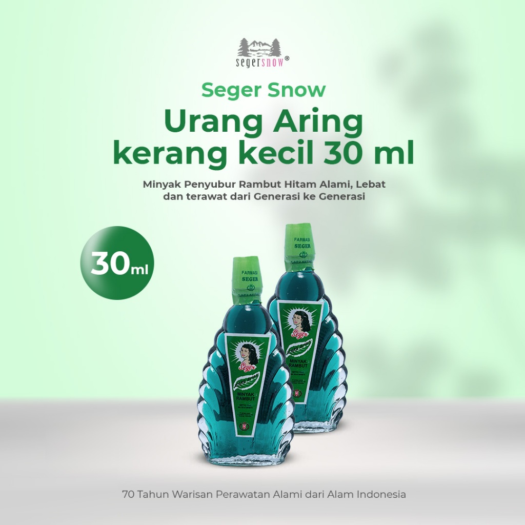 (BELI 1 GRATIS 1) Seger Minyak Urang Aring Kerang Kecil 30 ml
