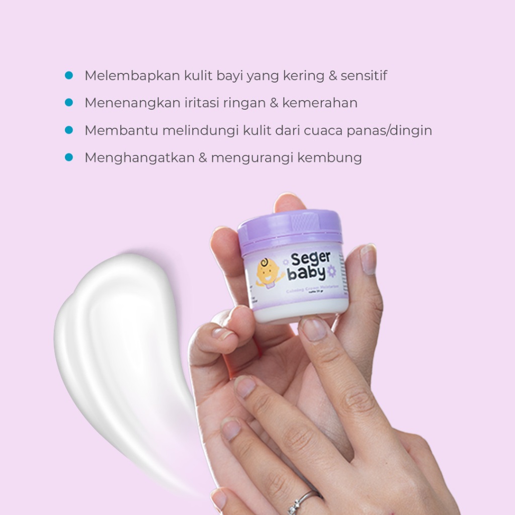 Seger Baby Calming Moisturizing Cream Jojoba Lavender Essential Oil 35gr