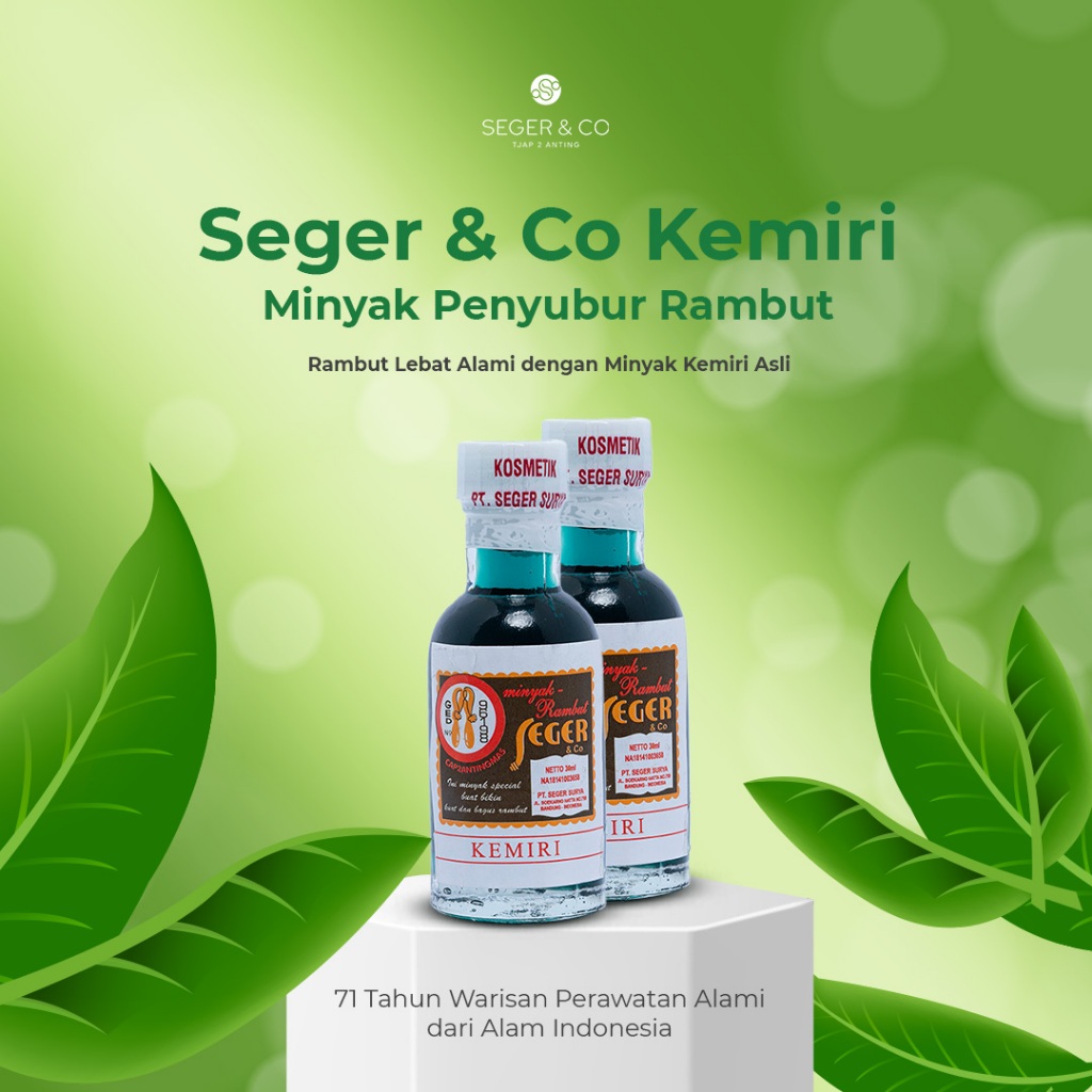 (BELI 1 GRATIS 1) Seger & Co Minyak Kemiri 30ml