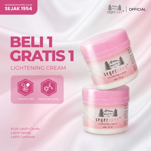 (BELI 1 GRATIS 1) Seger Snow Lightening Cream Pot 35gr