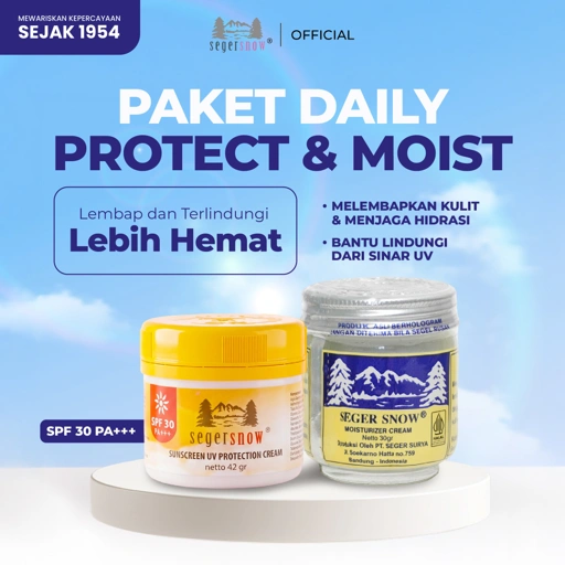 Seger Snow Bundle 2in1 Moisturizer Cream & Sunscreen SPF 30