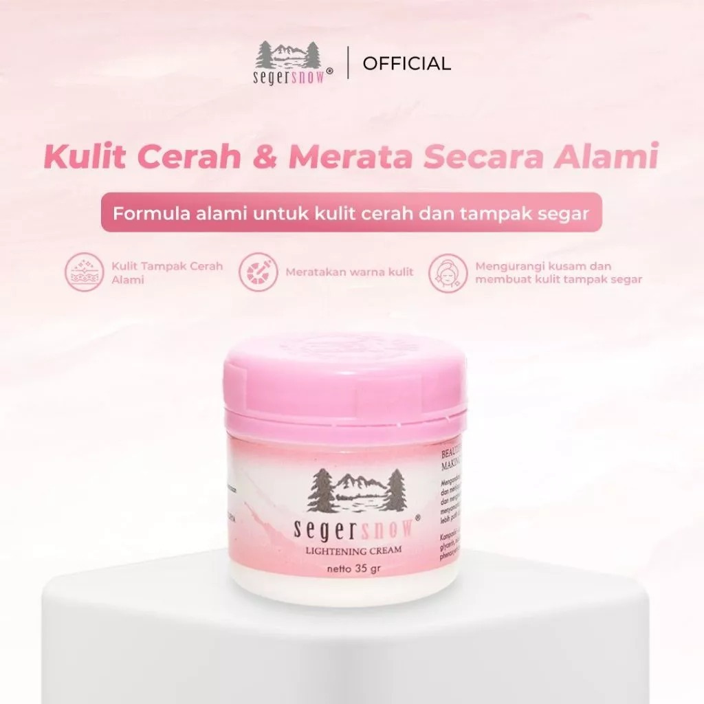 Seger Snow Bundle 2in1 Mencerahkan dan Menghaluskan Kulit