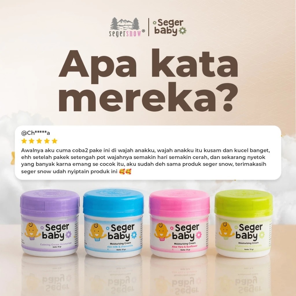 Seger Baby Bundle 2in1 – Moisturizer Cream 35gr 2pcs