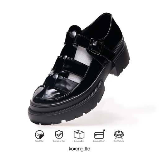 Image of Kosong.Ltd Sepatu Loafers Pria Wanita - ECLIPSE Black