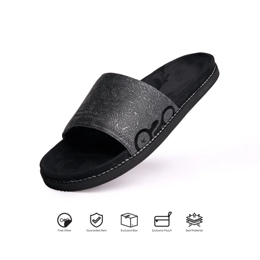 Image of Kosong.Ltd Sandal Selop Pria-Wanita EASE CORAL - Black