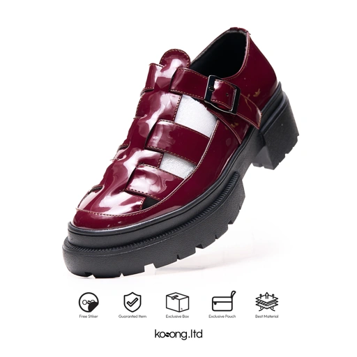 Image of Kosong.Ltd Sepatu Loafers Pria Wanita  ECLIPSE - Red
