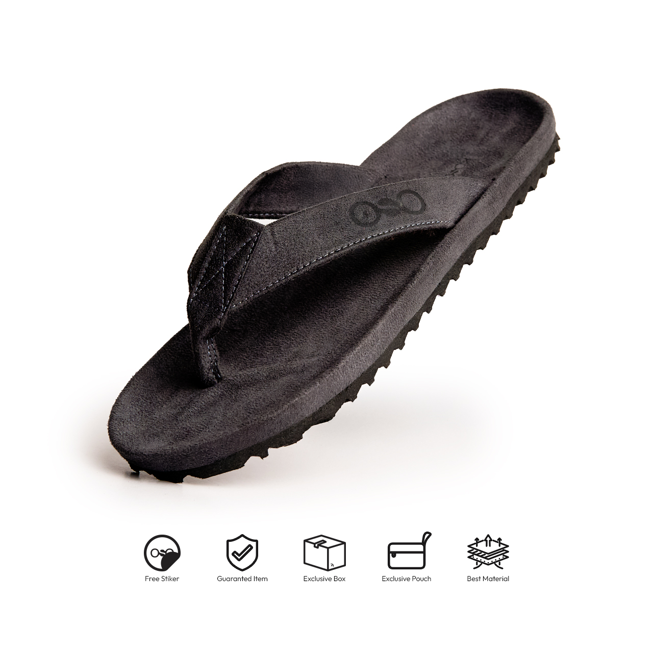 Kosong.Ltd Sandal Jepit Pria / Wanita - Grey