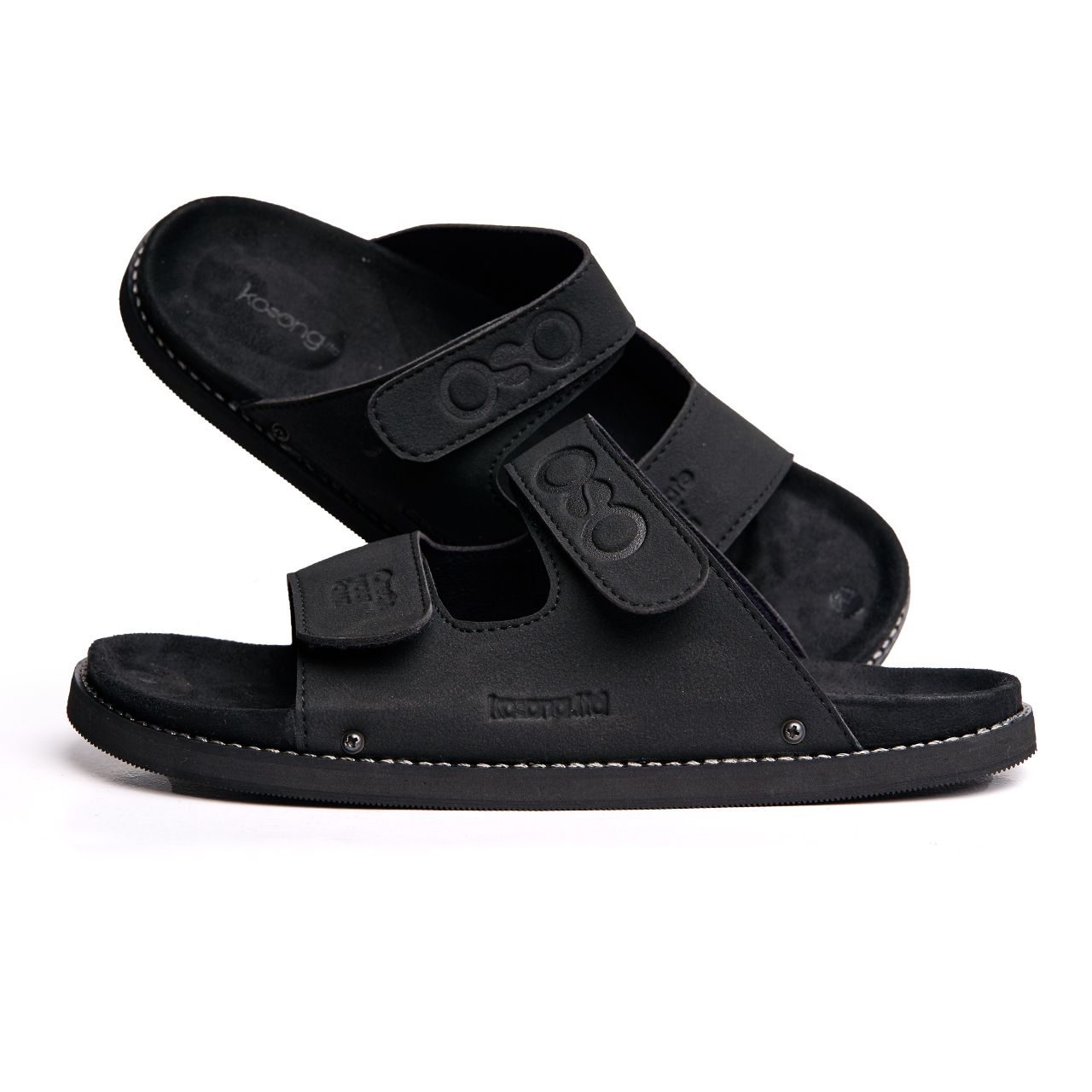 Kosong.Ltd Sandal Selop Pria - Wanita Nova Bold - Full Black