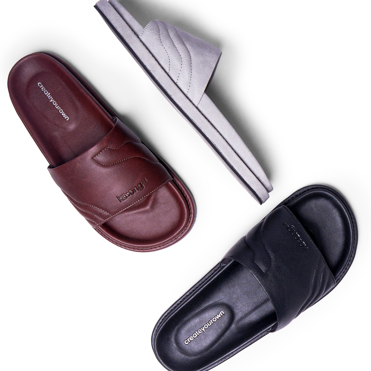 Kosong.Ltd Sandal Selop Pria / Wanita Eden - Black