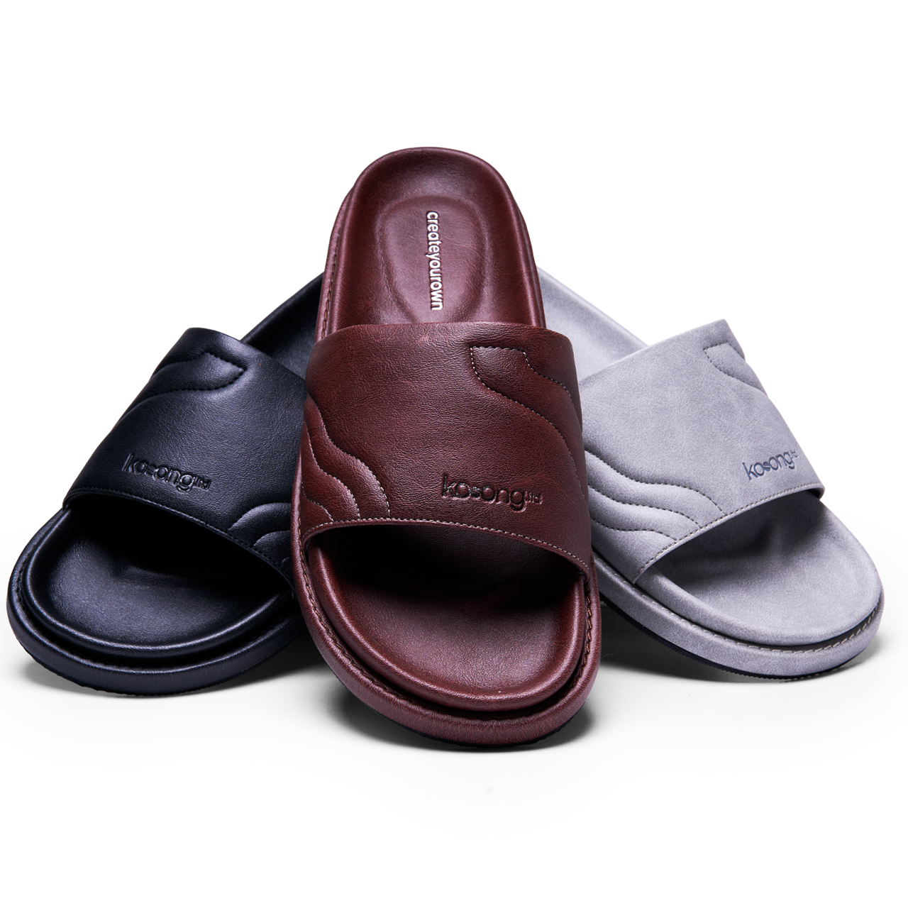 Kosong Ltd Sandal Selop Pria / Wanita Eden - Silver