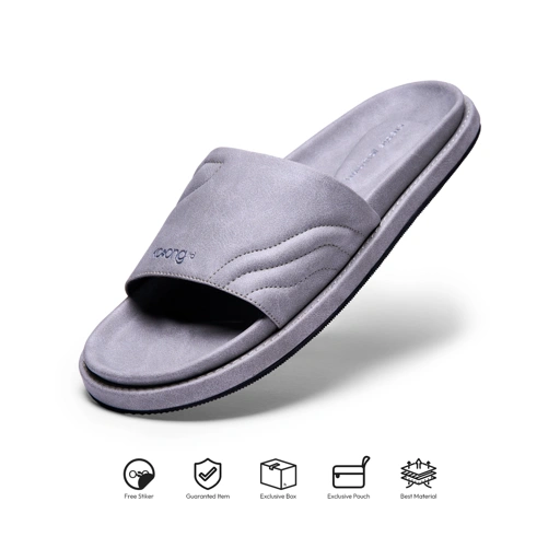 Image of Kosong Ltd Sandal Selop Pria / Wanita Eden - Silver
