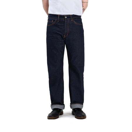 Image of Celana Jeans Pria Otsky X Cavier Horus Raw Denim Selvedge 14 Oz Reguler Fit