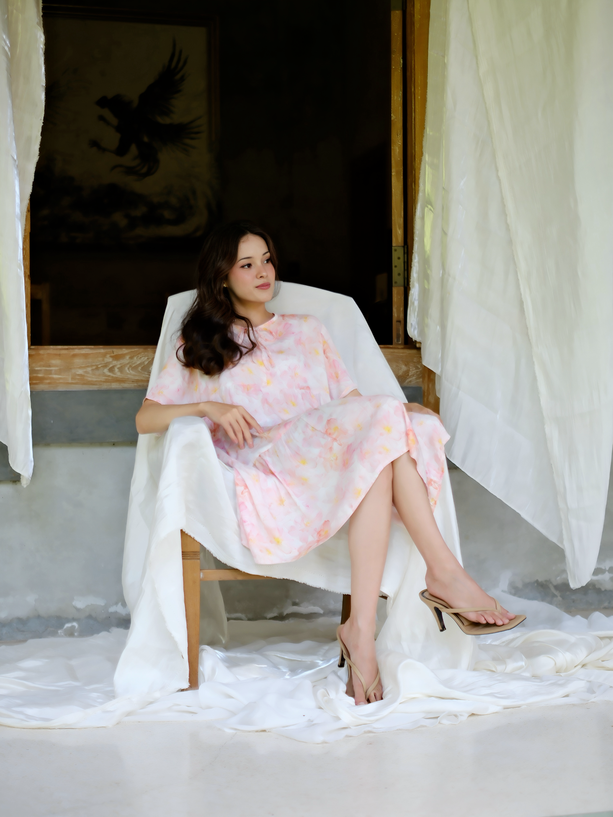MOANA │ Daster Rayon Pendek Ruffle Dress