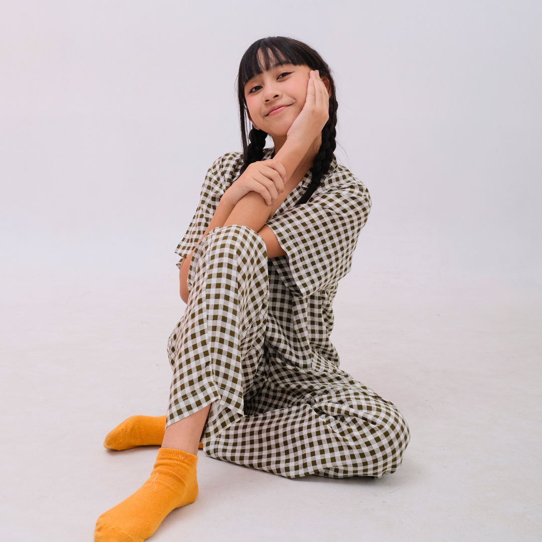 RACHEL KIDS │ One Set Piyama Baju Tidur Anak Rayon Celana Panjang