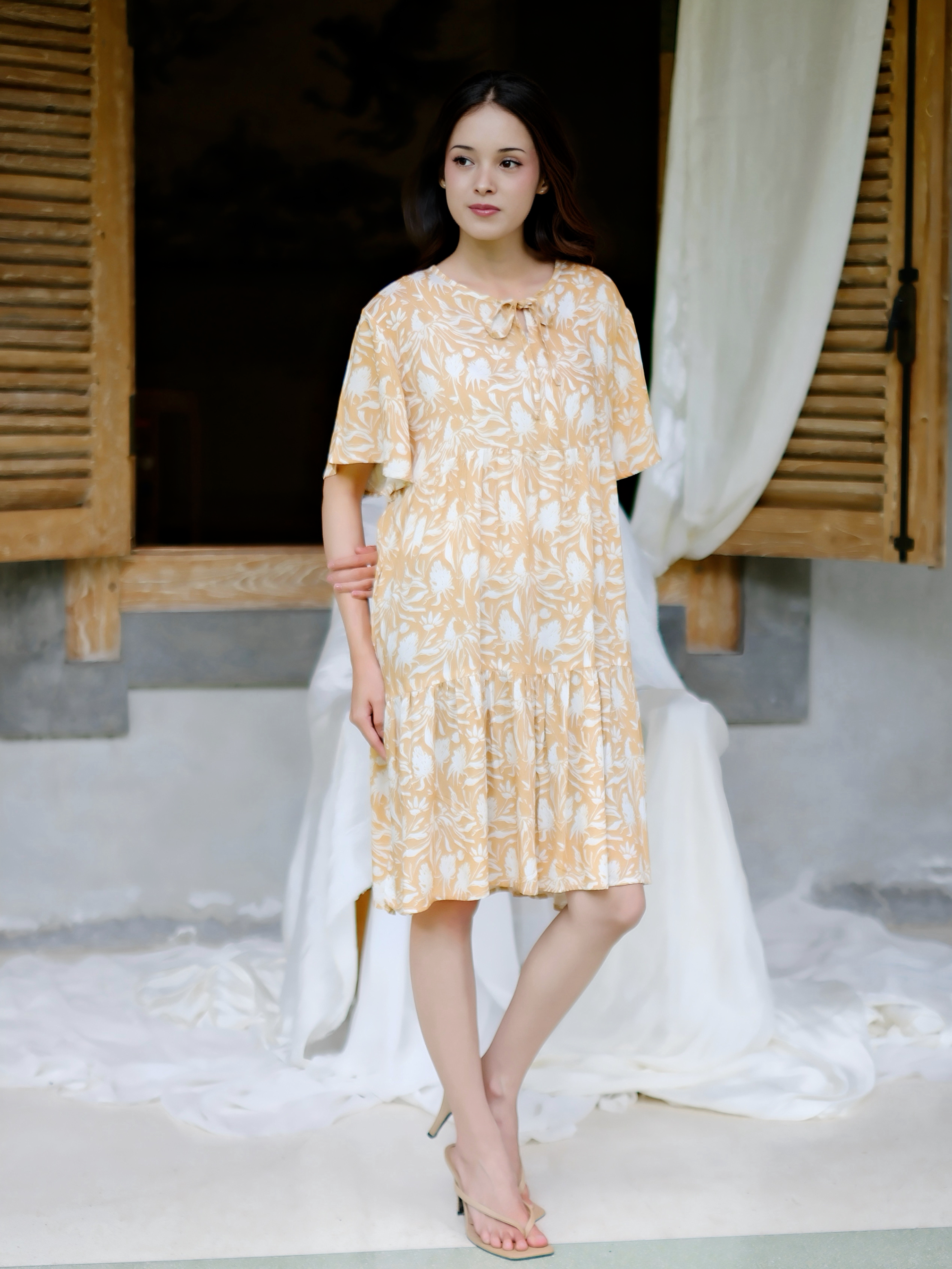 MOANA │ Daster Rayon Pendek Ruffle Dress