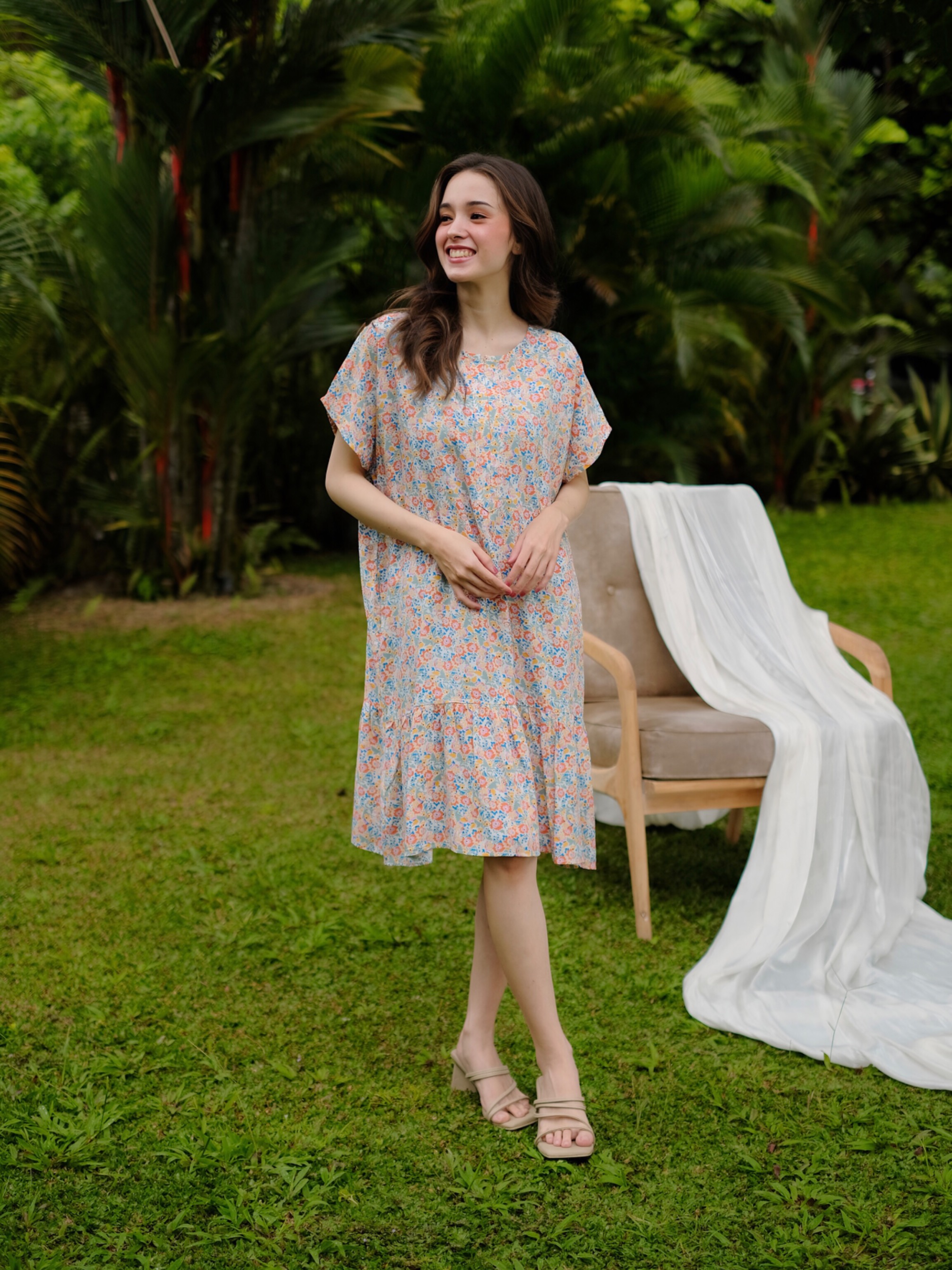 ELEYA │ Daster Rayon Pendek Ruffle Dress