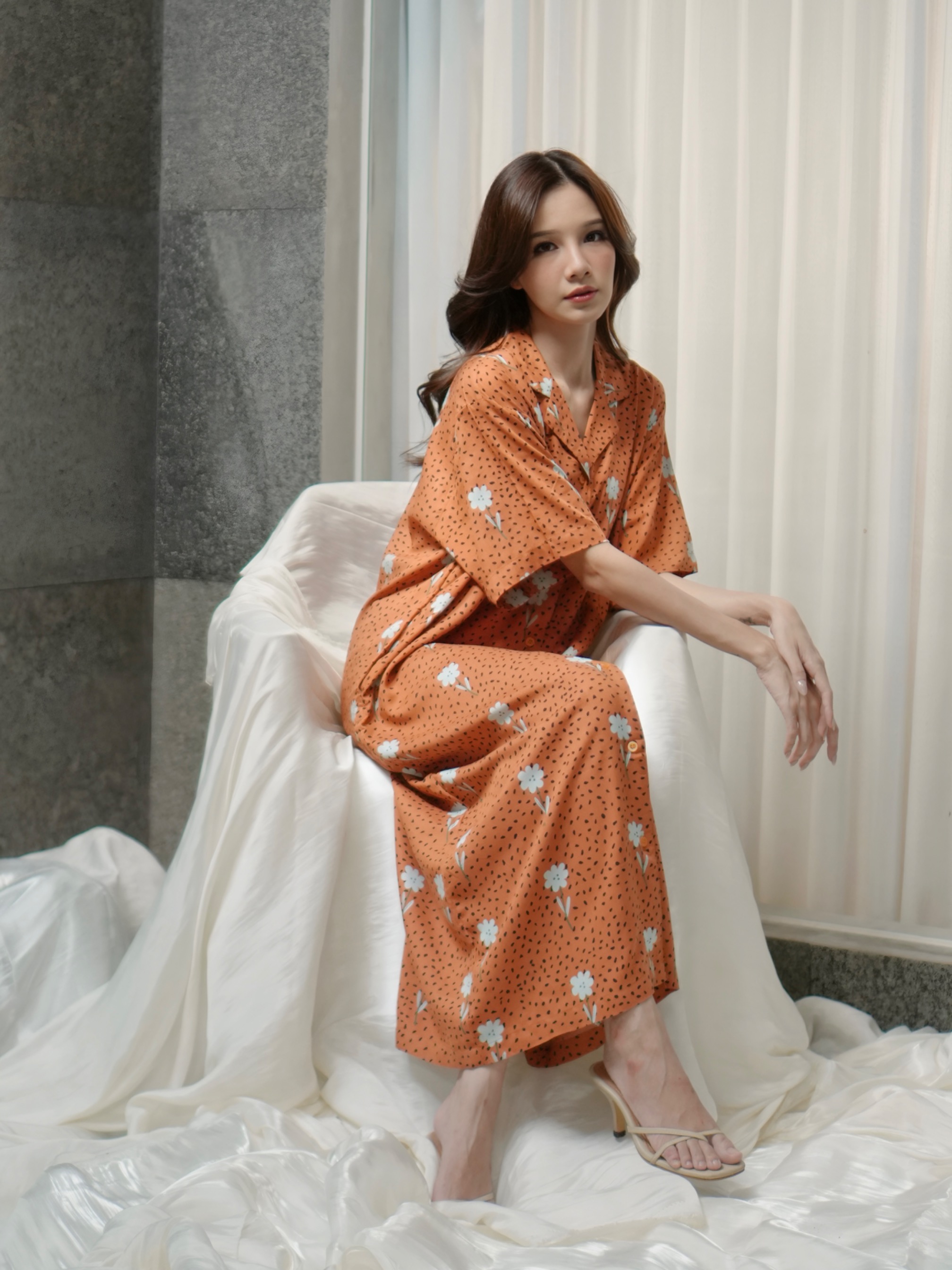 MOLLY │ Dress Daster Kancing Rayon Panjang