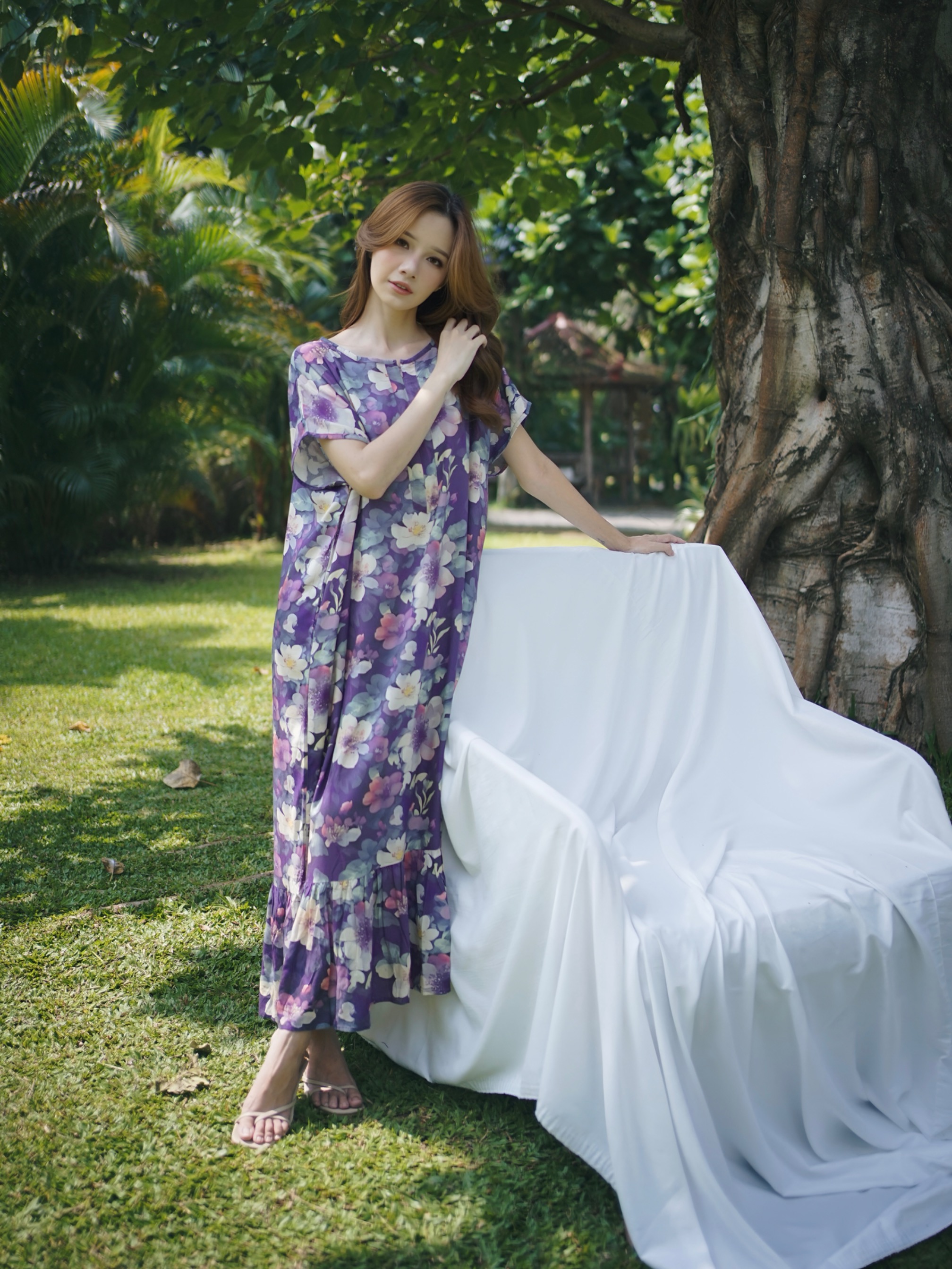 ELEYA │ Daster Rayon Panjang Ruffle Dress