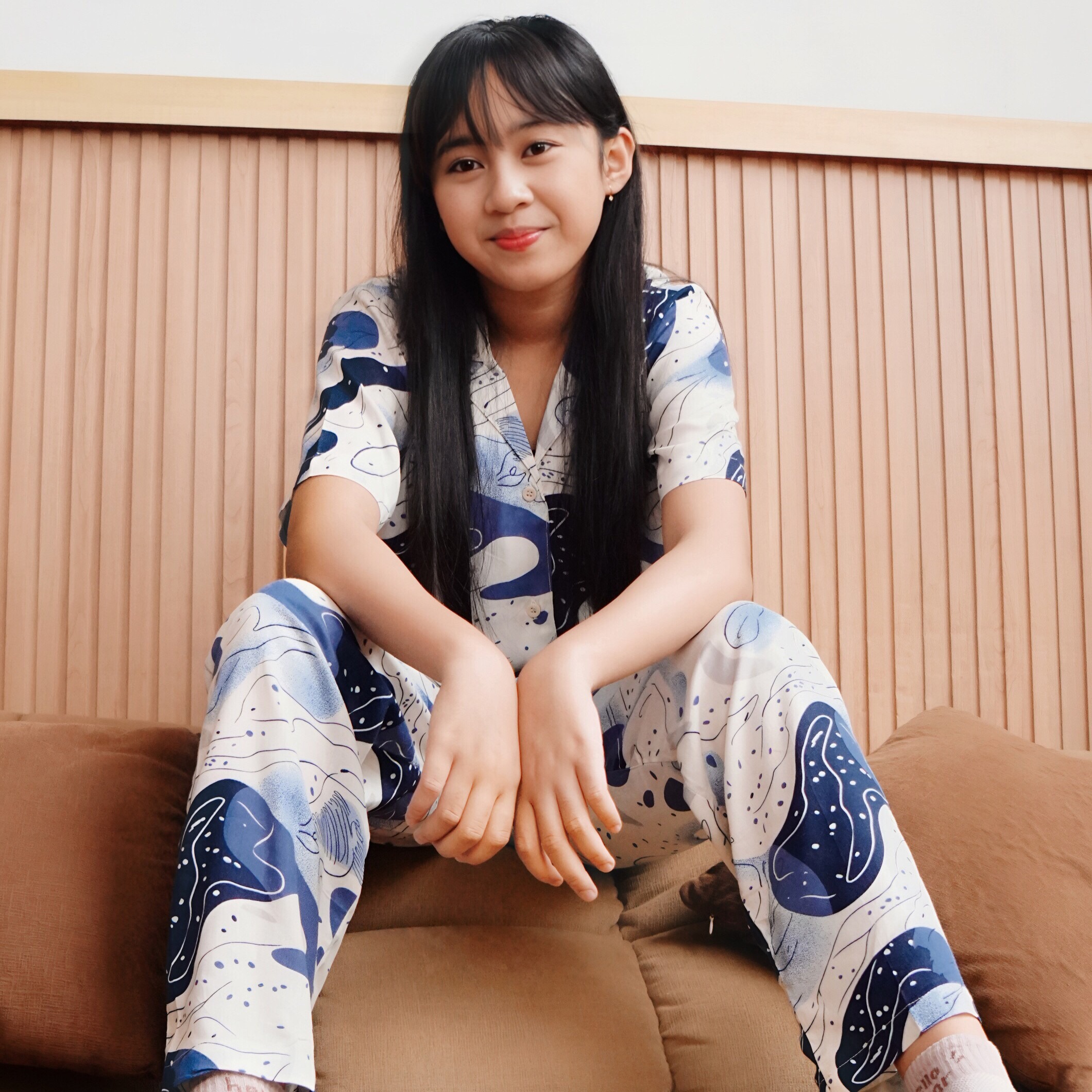 RACHEL KIDS │ One Set Piyama Baju Tidur Anak Rayon Celana Panjang