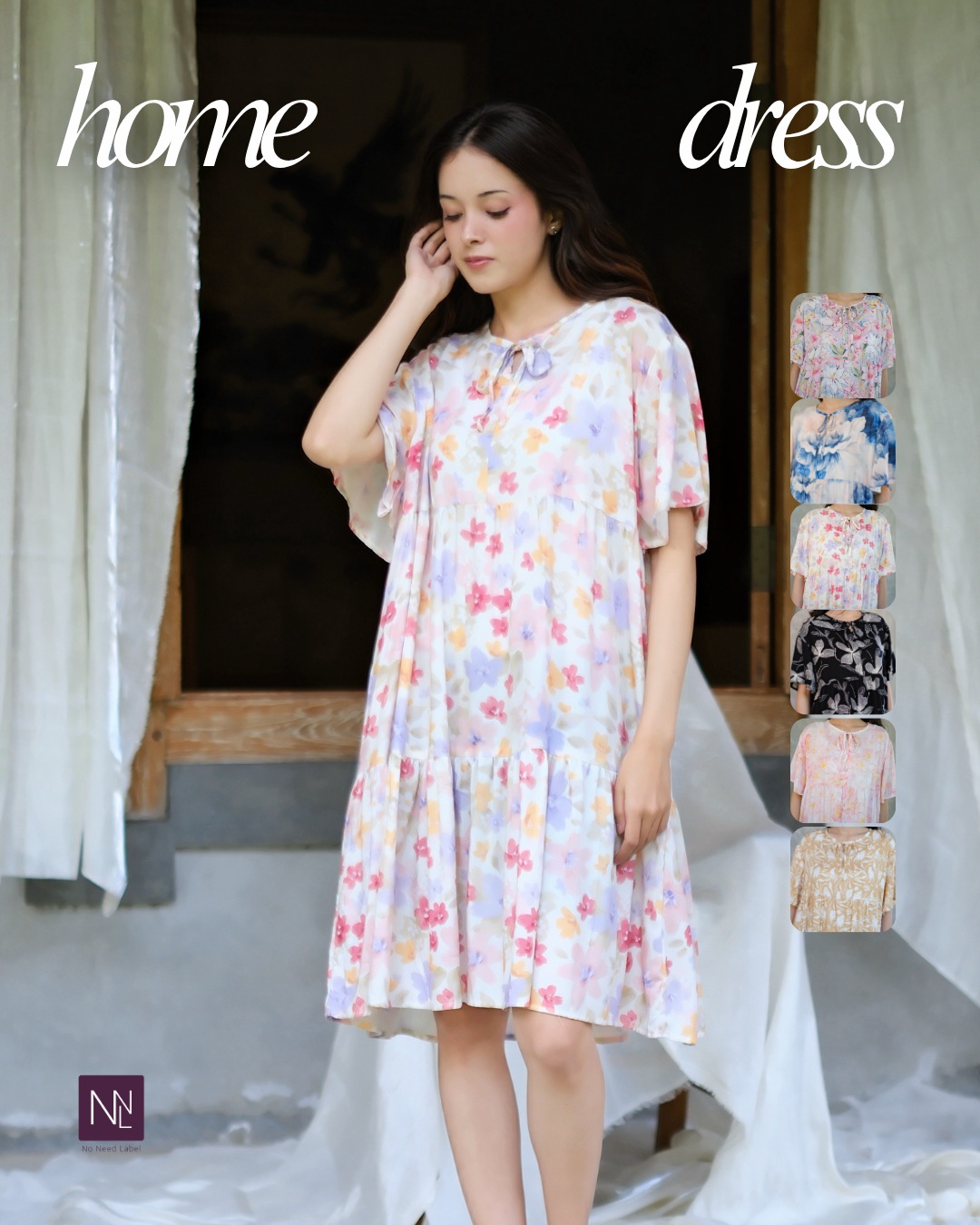 MOANA │ Daster Rayon Pendek Ruffle Dress