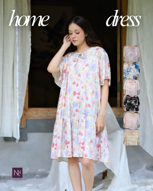 MOANA │ Daster Rayon Pendek Ruffle Dress