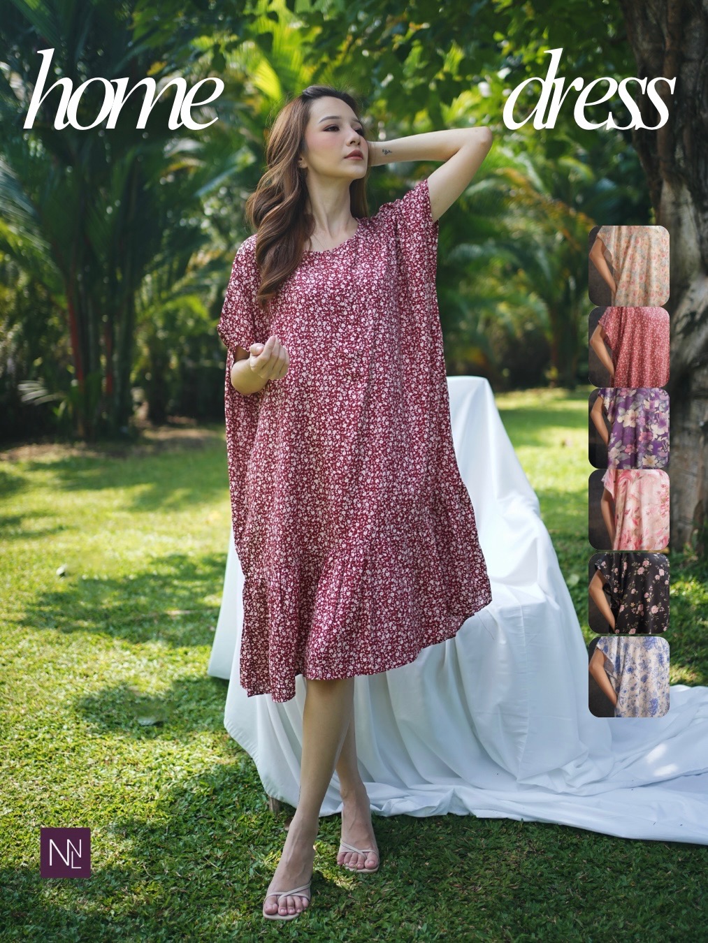 ELEYA │ Daster Rayon Pendek Ruffle Dress