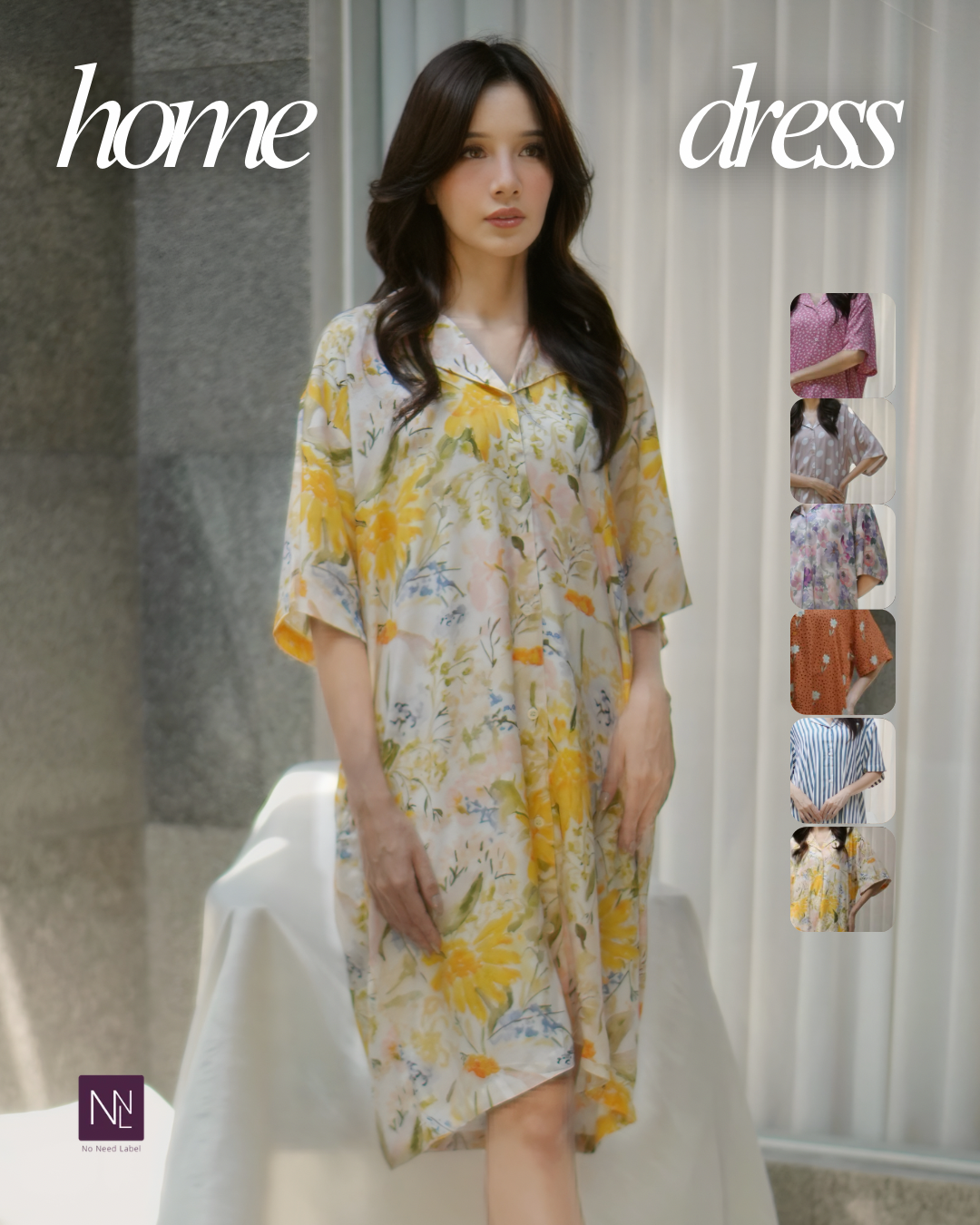 MOLLY │ Dress Daster Kancing Rayon Pendek